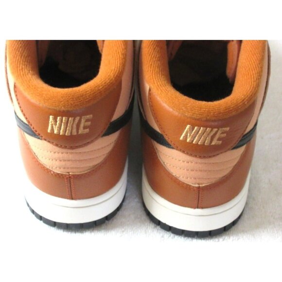 Nike Men's Dunk Mid Amber Brown Black Dark Russet Shoes Sizes DZ2533 200 NIB - Picture 5 of 5